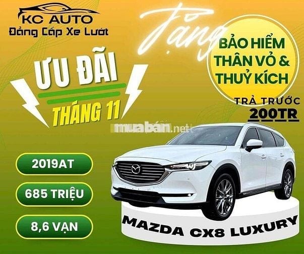 Mazda Cx8 2019 Luxury đi 8,6 vạn . Giá 685tr