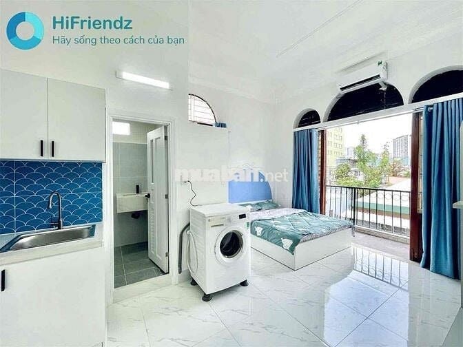 Phòng siêu sáng – full tiện nghi, máy giặt riêng, ban công view thành