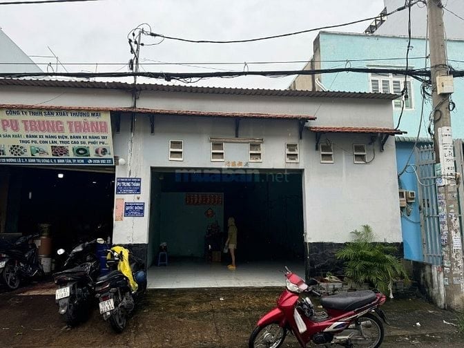 Nhà xưởng cho thuê hẻm xe container 12m