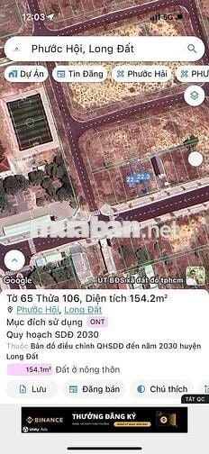 Đất nền Phước Hải đường nhựa full thổ cư, giá rẻ chưa từng có