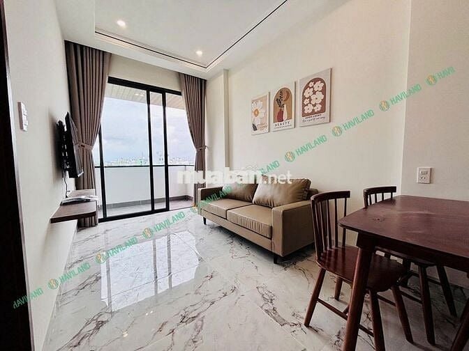 CHO THUÊ CĂN HỘ 2 PHÒNG NGỦ CÓ BAN CÔNG FULL NỘI THẤT NGAY TRUNG TÂM