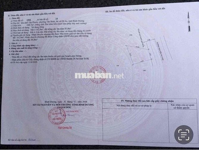 chính chủ bán mặt tiền đường liên xã Nuyễn thị Tươi,p Tân bình Dĩ An