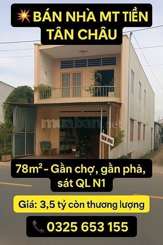 Bán nhà mặt phố.Gan chợ.Gan bên phà.Duong lớn thuận lợi kinh doanh 