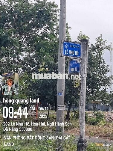 BÁN LÔ GÓC 2 MT LÊ NHƯ HỔ VỚI ĐÔNG HẢI 11 VIEW CHỢ