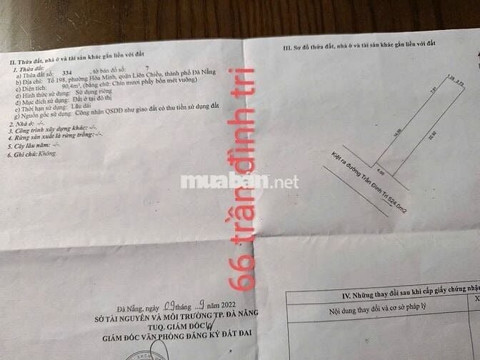 🔴💥Bán đất kiệt Ô TÔ K64 Trần Đình Tri - Kiệt trước nhà 4m