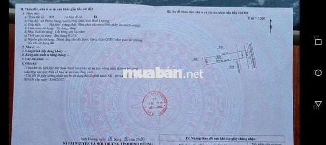 Đất SKC SX kinh doanh đóng tiền 1 lần 30 năm, 8.800m² giá 21,5 tỷ