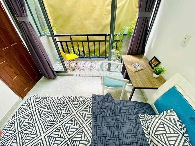 🏡Căn hộ 1PN Full nội thất_40m2 ban công_có giặt riêng_Ngay Hàng Xanh