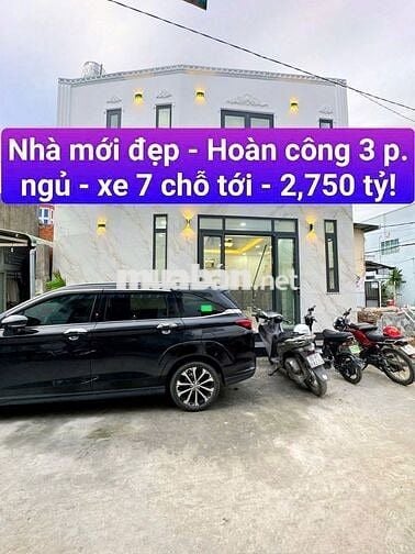 BÁN NHÀ MỚI ĐẸP - 3 PHÒNG NGỦ - KẾ CHỢ AN HOÀ