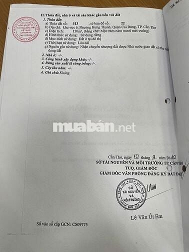 BÁN NỀN THỔ CƯ 150M2 GIÁ CHƯA TỚI 2 TỶ