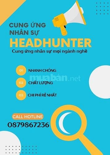 EM NHẬN TUYỂN DỤNG NHÂN SỰ TRỌN GÓI - HÌNH THỨC HEADHUNTER-CHI PHÍ RẺ
