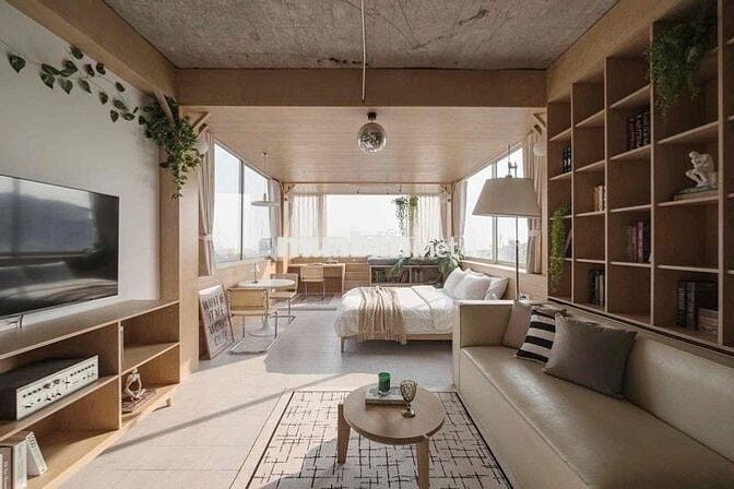 CHO THUÊ CĂN HỘ TÁCH BẾP CAO CẤP NGAY TRUNG TÂM QUẬN 1 AN NINH GIÁ RẺ