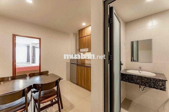 1 PHÒNG NGỦ, MẶT TIỀN THÀNH THÁI, BAN CÔNG, TẦNG HẦM XE, THANG MÁY