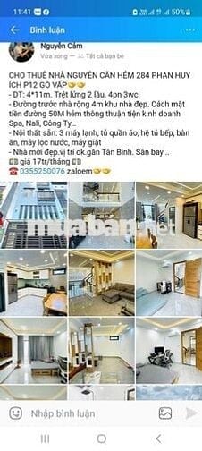 Cho thuê nhà mới  nguyên căn Gò Vấp