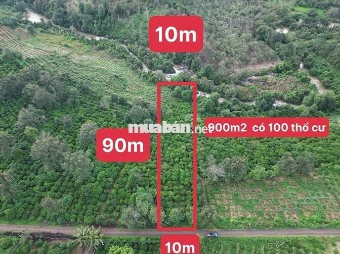 Cần bán lô đất viu suối đẹp đã có 100 thổ cư