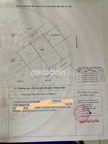 Bán Lô đất 2 Mặt tiền đường số 3,đối diện KDC vạn phúc