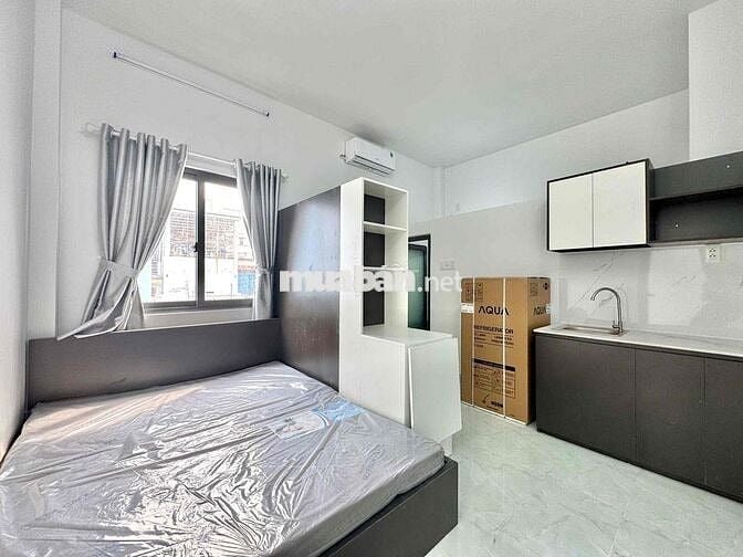 ✨trống sẵn siêu phẩm studio mới full nội thất cửa sổ lớn - sát Q1,Q5