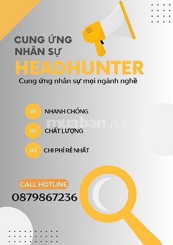 EM NHẬN TUYỂN DỤNG NHÂN SỰ TRỌN GÓI MỌI NGHÀNH NGHỀ, CHI PHÍ RẺ, NHANH