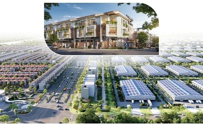 Nhà phố LA Home Long An – Vừa ở vừa kinh doanh – View kênh xanh 