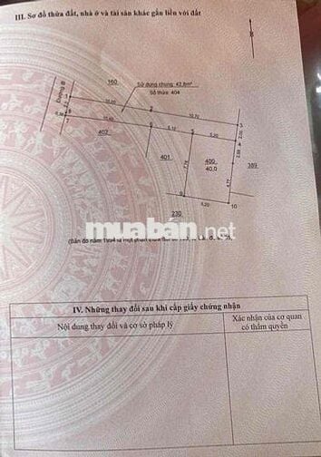 40m đất thôn 3 Vạn Phúc. giá chỉ hơn 3 tỷ