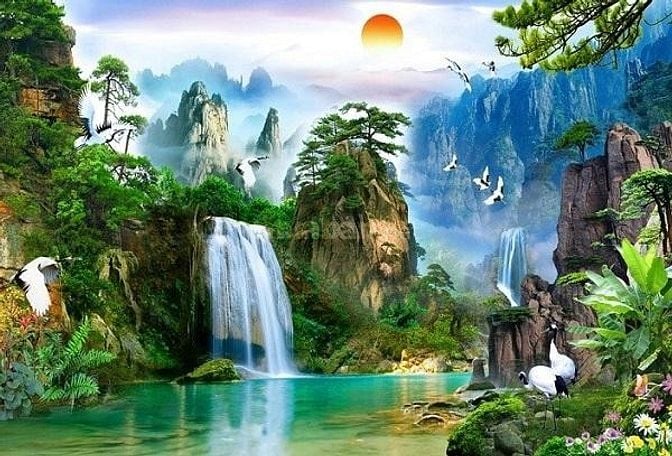 Tranh 3d - tranh gạch 3d - gạch tranh 3d - CXC5