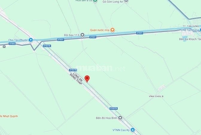 Nền thổ cư 270m2 (10x27) MT đường tỉnh 837B xã Vĩnh Thạnh Giá 510tr