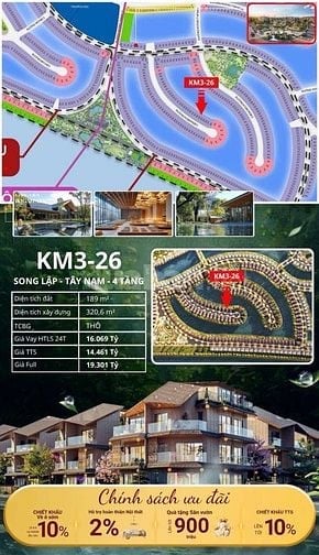 Biệt thự song lập KM3-26 PK Komorebi Vinhomes Vũ Yên Hải Phòng