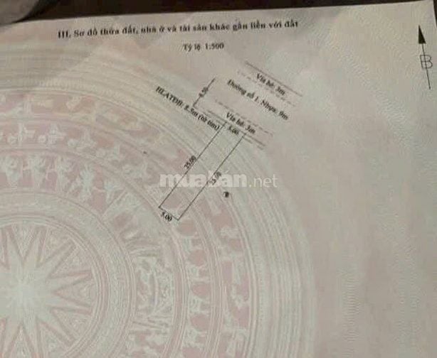 BÁN ĐẤT KHU DÂN MẶT TIỀN QUỐC LỘ 50, GIÁ CHỈ 1.599 TỶ