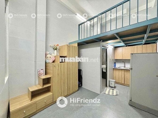 GIẢM 500k THÁNG ĐẦU DUPLEX CÓ BAN CÔNG GIẾNG TRỜI GÁC CAO 1m8 NGAY EON