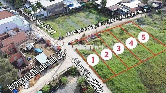 [ Bình Mỹ - Củ Chi ] Góc 2 mặt tiền 5x20 full thổ cư - Xây dựng hoàn c