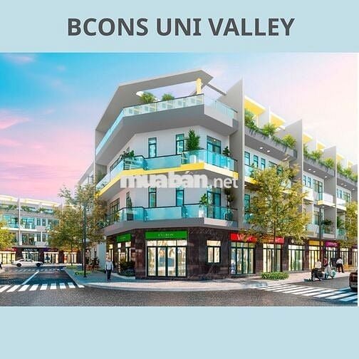 Nhà ở Bcons Uni Valley 60m2 chỉ có 7,7 tỷ thanh toán 1,5 tỷ nhận nhà