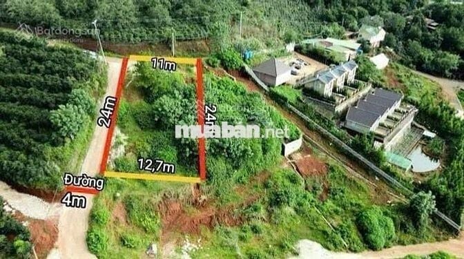 Bán đất biệt thự 273m2 giá 489 triệu đường nhựa Măng Lin - thung lũng