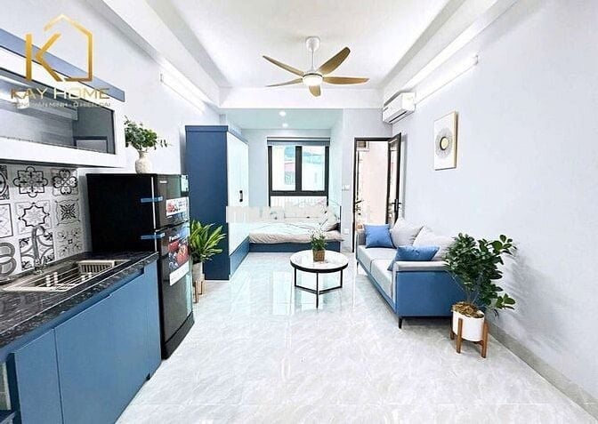 Siêu phẩm CCMN 35m2 full đồ. Ban công thoáng tại Giáp Bát