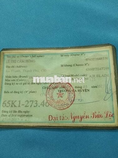 Mình muốn bán con xe ab