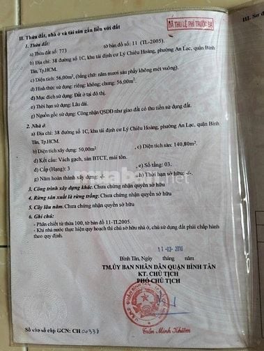 Chính chủ bán nhà TpHCM, mặt tiền đường, trước mặt nhà là công viên