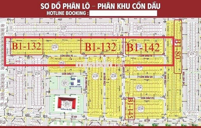 Bán lô đất nền khu Cồn Dầu giá cực tốt