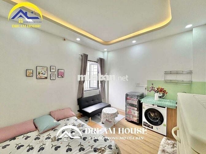 CĂN HỘ STUDIO MỚI XÂY CỬA SỔ THOÁNG MÁT ĐẦY ĐỦ NỘI THẤT AN NINH CAO