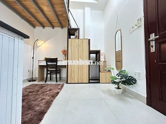 Phòng gác lửng- đầy đủ nội thất- đường Lâm Văn Bền