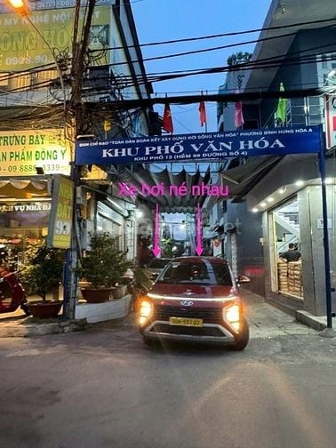 Nhà 1 lầu Hẻm 6m đường số 4 bhha Bình Tân giáp Tân Phú (hh40tr) 