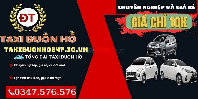    TAXI BUÔN HỒ      0847.542.542