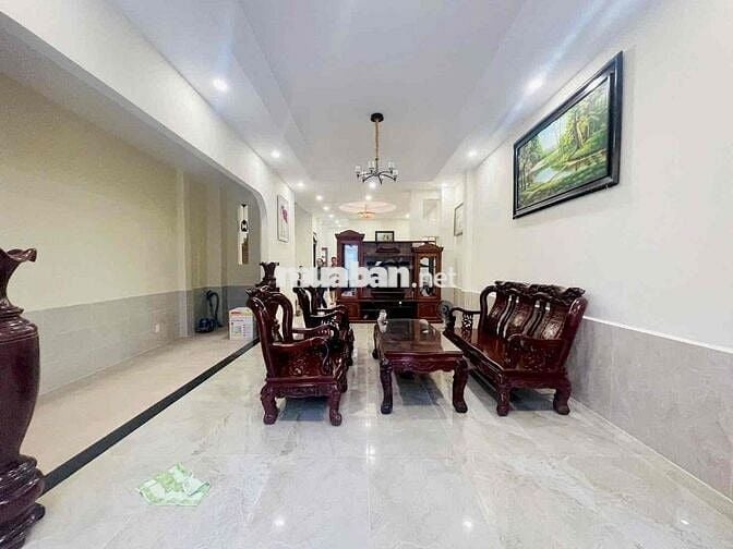 Nhà Mới Hẻm 6m LVT P9: 6x16m, 3 lầu, 5pn, 4wc, có Nội Thất