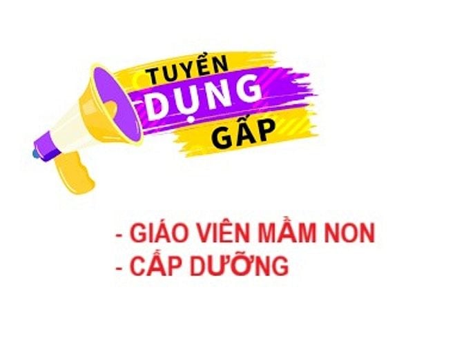 Trường Mầm non Quốc Tế Thiên Thần Nhỏ cần tuyển: Cấp dưỡng; Giáo viên