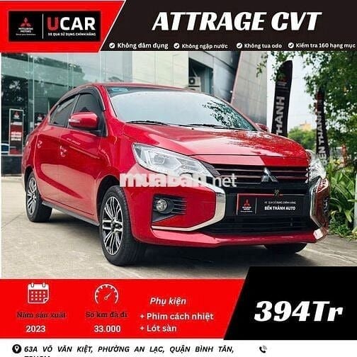 Mitsubishi Attrage CVT 2023 – Xe lướt, đẹp như mới