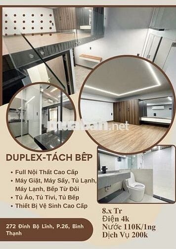 DUPLEX TÁCH BẾP - FULL NỘI THẤT CAO CẤP! ✨