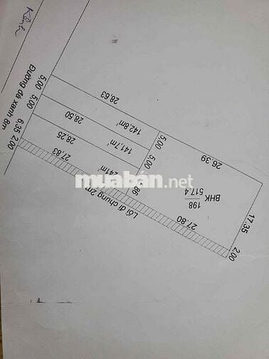 bán đất thổ cư 5x28,5 và 6,3x28 + 500m2 vườn