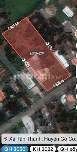 Bán 3.127m2 đất có nhà MT đường tỉnh 862, ngay biển Tân Thành, Gò Công
