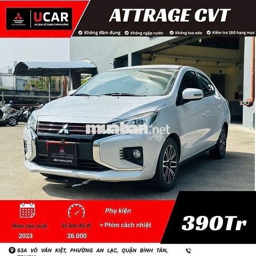 Mitsubishi Attrage CVT 2023 – Xe lướt, giá hời