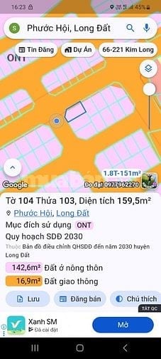 Bán siêu phẩm lô góc 2 mặt tiền đường nhựa lớn.