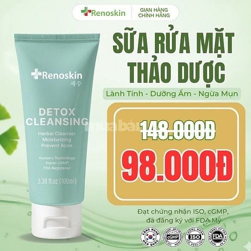 Detox Cleansing nhà Renoskin - lành tính, chiết xuất thảo dược