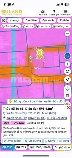 Bán đất mặt tiền An Nhơn Tây - chỉ 10tr/m2 | Thổ cư