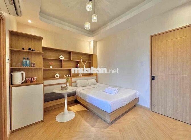 Căn hộ 1PN ban công view bờ kè thoáng mát, full nội thất, máy giặt